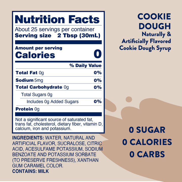 Sugar Free Cookie Dough Syrup