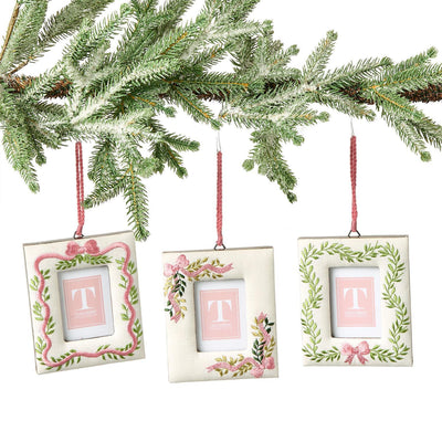 Holiday Memories 2 1/4" x 3" Embroidered Photo Frame Ornament