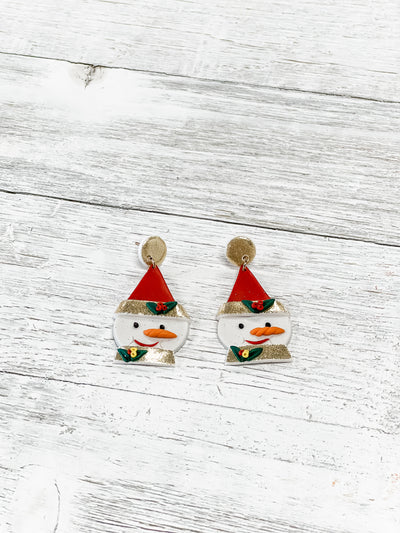 Merry Little Snowmen Earrings