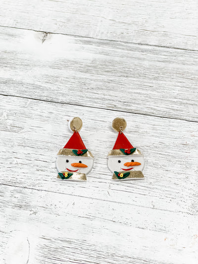 Merry Little Snowmen Earrings