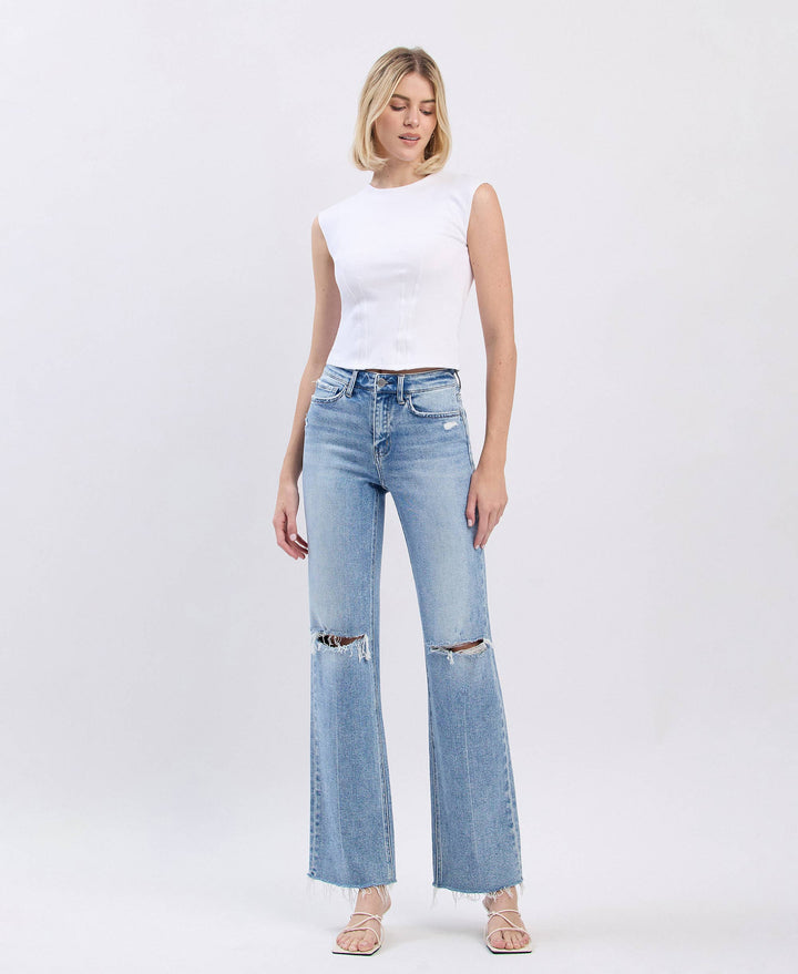 Glorietta High Rise Slim Wide Jeans