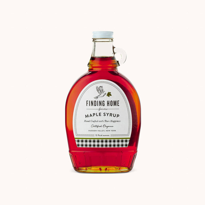 100% Pure Organic Maple Syrup - 12 oz Decorative Glass