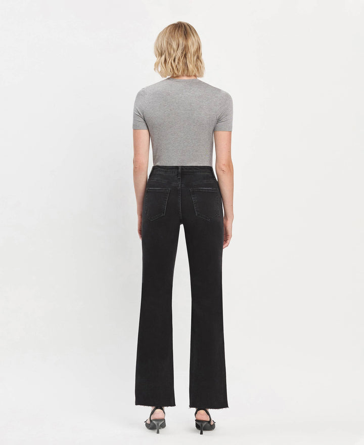 Smooth High Rise Slim Wide Jeans