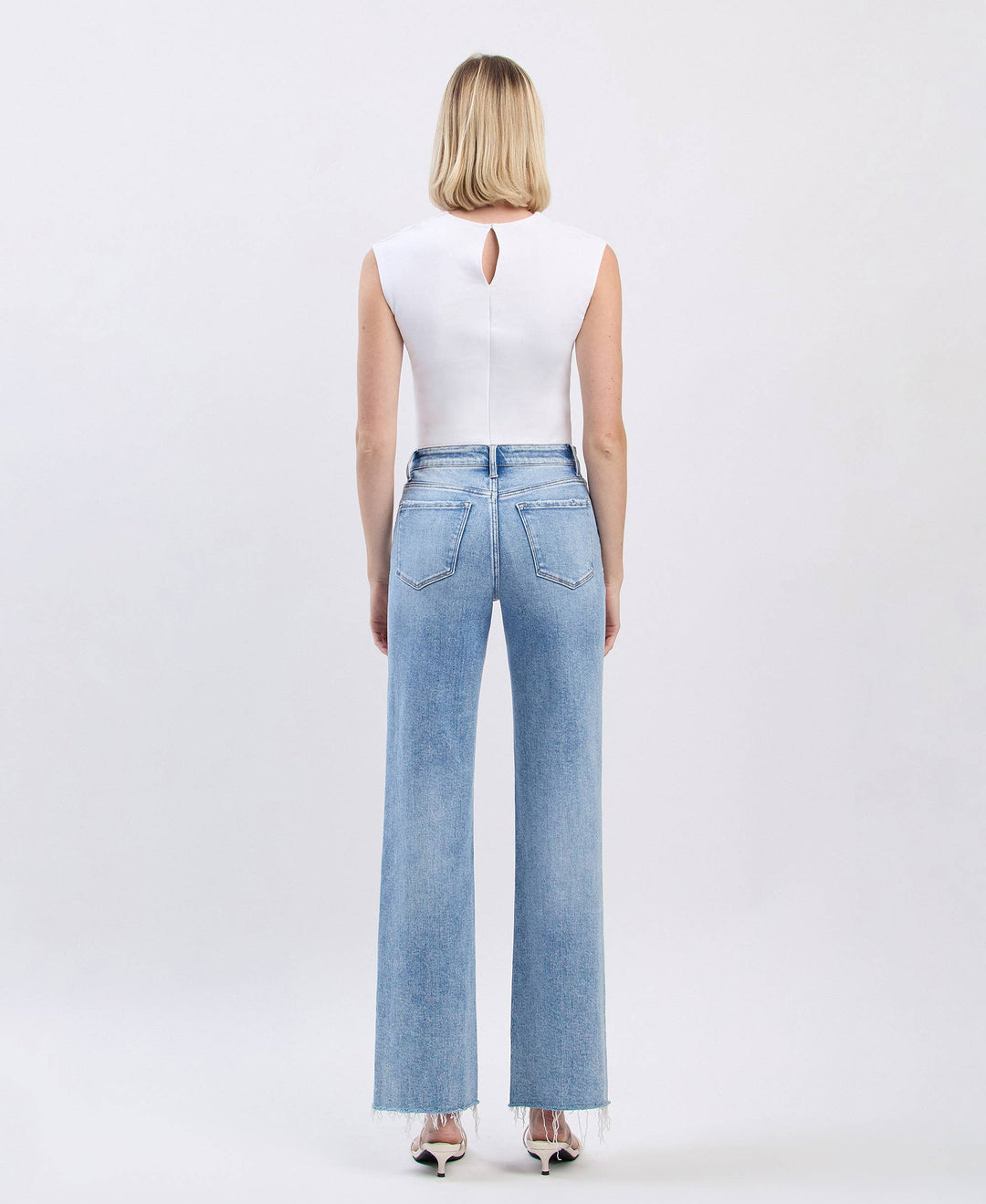 Glorietta High Rise Slim Wide Jeans