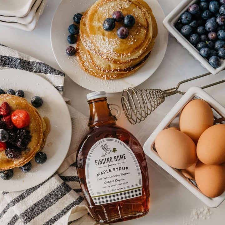 100% Pure Organic Maple Syrup - 12 oz Decorative Glass