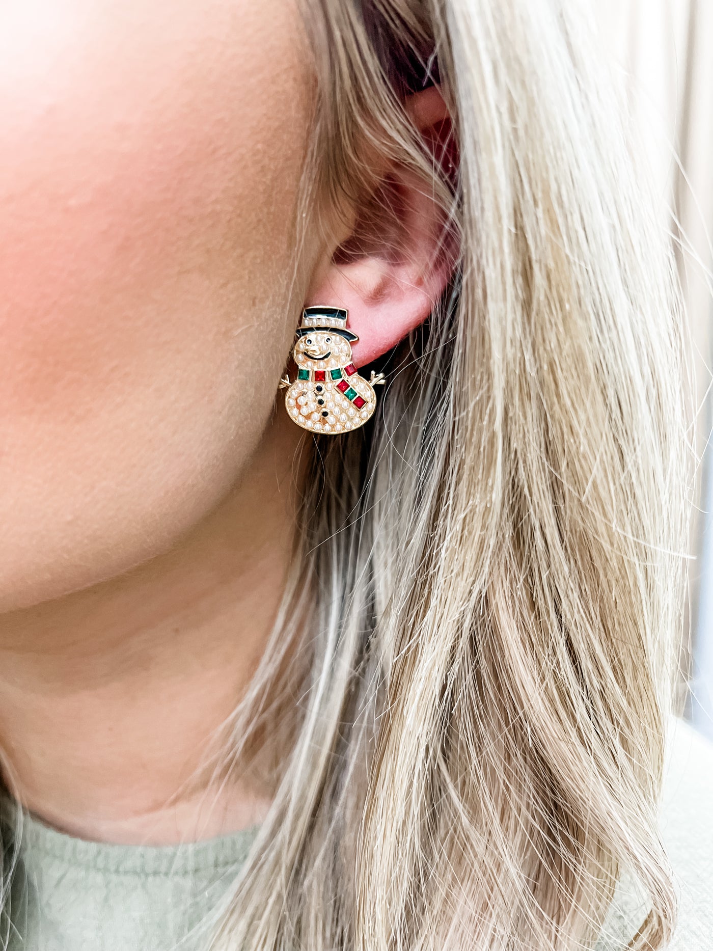 Frosty The Snowman Earrings