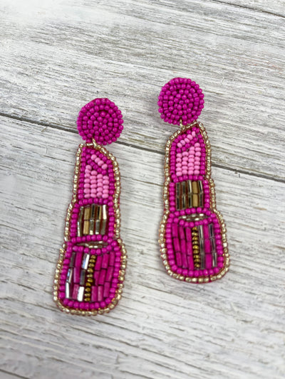 Lipstick Popping Earrings