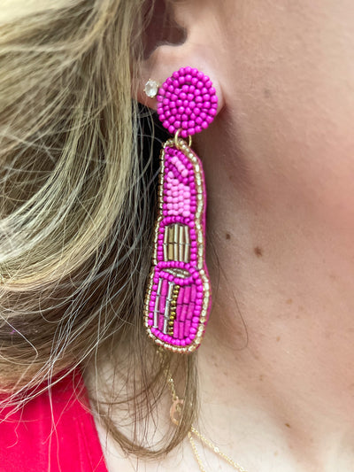 Lipstick Popping Earrings