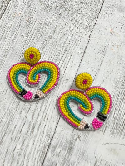 Happy Teacher Earrings