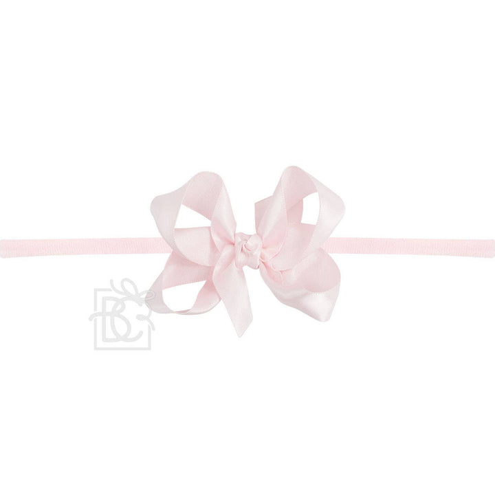 1/4" PANTYHOSE HEADBAND W/SATIN BOW