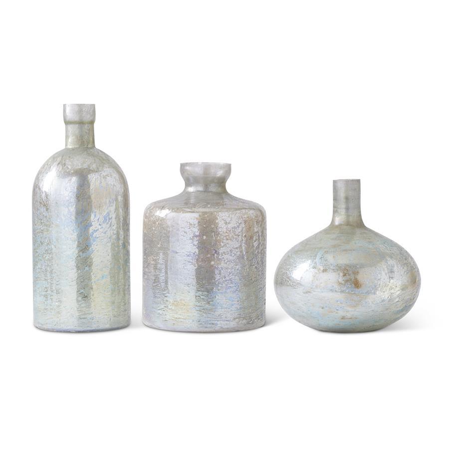 Antique Matte Glass Bottle Vase